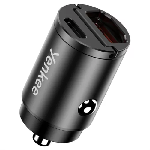 Yenkee YAC CAR 02 autós szivargyújtó töltő 30W, PD, QC 3.0