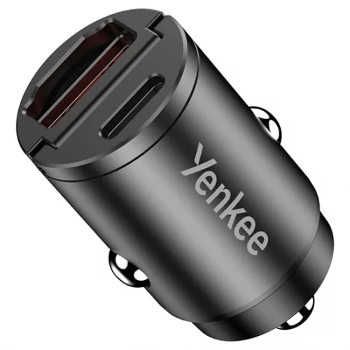 Yenkee YAC CAR 02 autós szivargyújtó töltő 30W, PD, QC 3.0