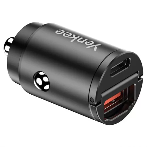 Yenkee YAC CAR 02 autós szivargyújtó töltő 30W, PD, QC 3.0