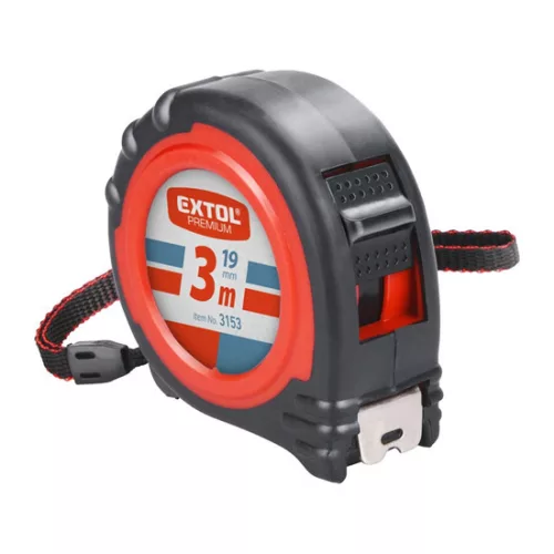Extol Premium 3159 gumírozott mérőszalag, 2 stoppos