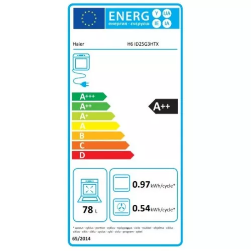 Haier H6 ID25G3HTX beépíthető sütő