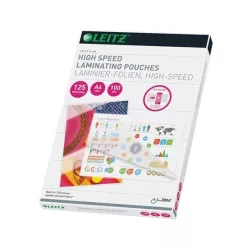   Leitz 74300002 A4 meleglamináló fólia, 125 mikron, fényes
