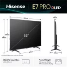 Hisense 85E7Q PRO UHD Smart QLED TV