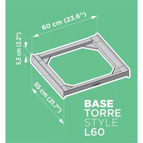 Meliconi 656115 BASE TORRE STYLE L60 összeépítő keret