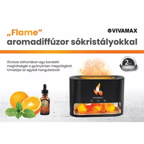 Vivamax EB-1605 aromadiffúzor sókristályokkal