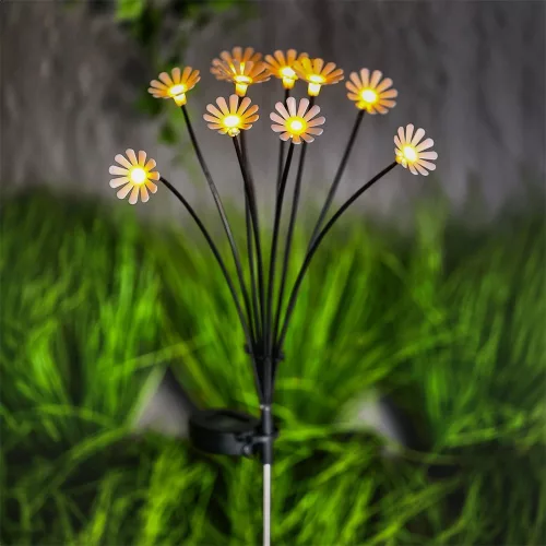 Garden of Eden 11272  leszúrható szolár lámpa, kamilla, 80 cm