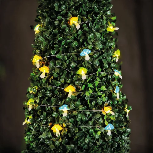 Garden of Eden 58220C szolár led fényfüzér, gomba, 2,4 m