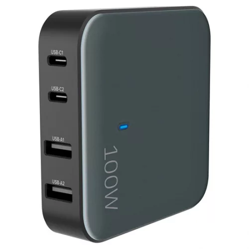 Yenkee YAC 4100 asztali töltőállomás, 100W, 2x USB A + 2x USB C
