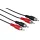 Hama 00205085 2x RCA - 2x RCA összekötő kábel, fekete (205085)