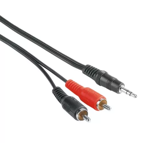 Hama 3,5mm Jack - 2x RCA összekötő kábel, 2 m (205106)