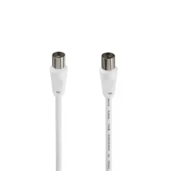 Hama antennakábel 75dB, fehér, 10 m (205031)