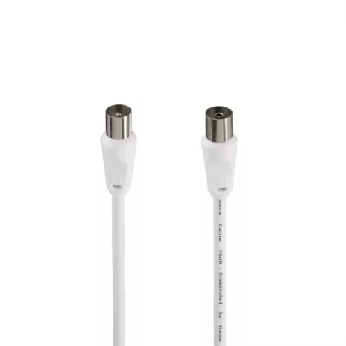 Hama antennakábel 75dB, fehér, 10 m (205031)