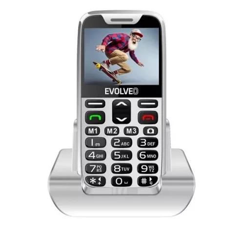 Evolveo SGM EP-601-XR-WH mobiltelefon idősek számára töltőállvánnyal, fehér