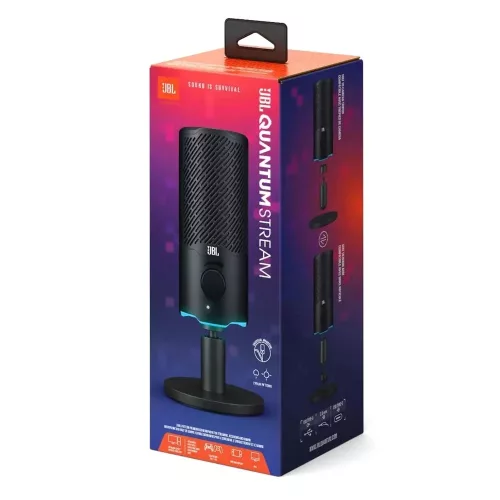JBL QSTREAMBLK streamer mikrofon, fekete