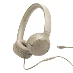 JBL T530CBEG USB-C vezetékes fejhallgató, beige