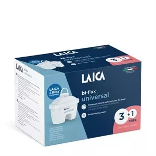 Laica F4TEC01, Bi-Flux Univerzális SLIM vízszűrőbetét Brita Kompatibilis 3+1 db-os