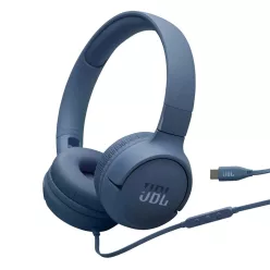 JBL TUNE 530C BLU, USB-C vezetékes fejhallgató, kék