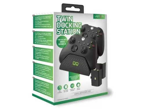 Venom VS2881 XBOX Series X & S dupla töltőállomás + 2 db akkumulátor