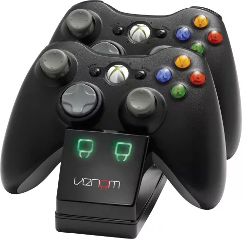 Venom VS2891 XBOX 360 fekete dupla töltőállomás + 2 db akkumulátor