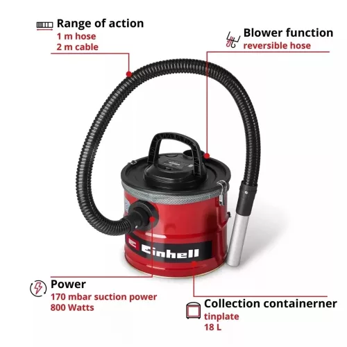 Einhell TC-AV 1830 D hamuporszívó