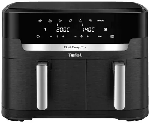 Tefal EY9428E0 XXL Dual Easy Fry 11L Black forrólevegős sütő