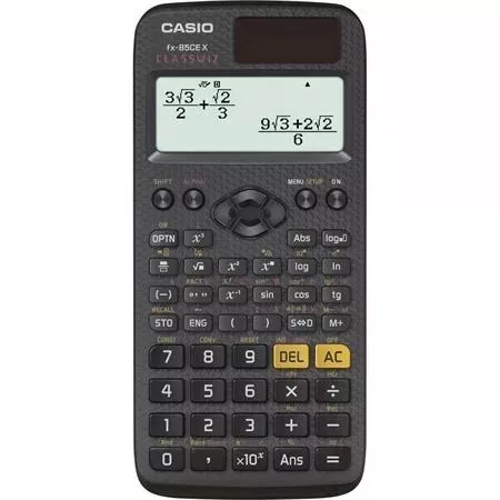 Casio FX 85 CE-X tudományos számológép, 379 funkciós, fekete