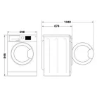 Whirlpool WP A9X WBS EE hőszivattyús szárítógép 9 kg