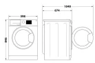 Whirlpool WP B8X WBS EE hőszivattyús szárítógép 8 kg