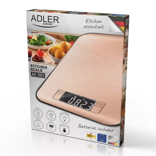 Adler AD3183 COPPER konyhai mérleg