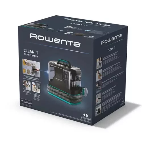 Rowenta IN5020F0 Clean It szőnyeg- és folttisztító, azúrkék/fekete