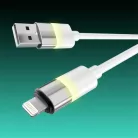 Avax Glowy USB-A - Lightning kábel, 1m (CB310)