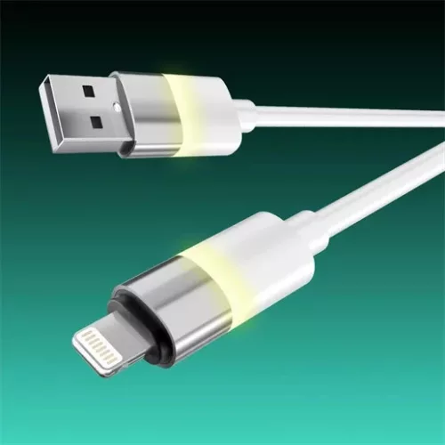 Avax Glowy USB-A - Lightning kábel, 1m (CB310)