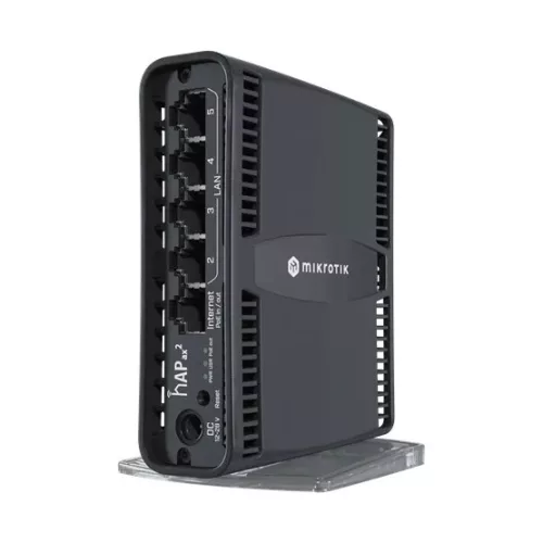 MikroTik hAP ax2 router, 802.11ax, 5x gigabit RJ45 port, 1xPoE ki