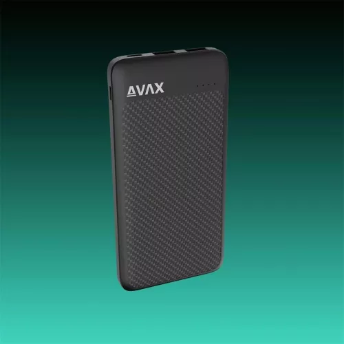 Avax PB220 Lighty+ 20000mAh powerbank USB-C (PD 3.0) + 2×USB-A, fekete