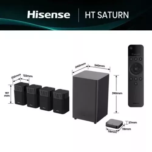 Hisense HT SATURN 4.1.2 csatornás hangprojektor, 720 W