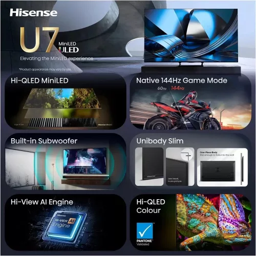 Hisense 50U7SE 4K UHD Smart MiniLED TV