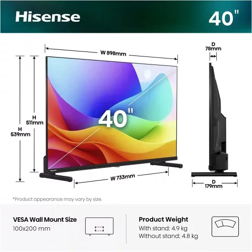 Hisense 40A5S FHD Smart QLED TV