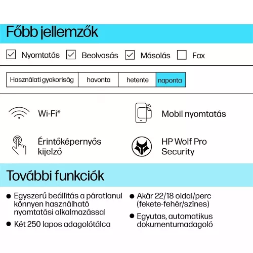 HP OfficeJet Pro 9730e (537P6B) multifunkciós tintasugaras nyomtató