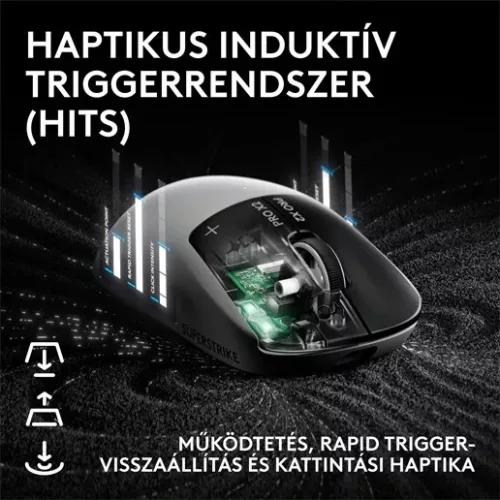Logitech 910-007776 vezeték nélküli egér (PRO X2 SUPERSTRIKE)