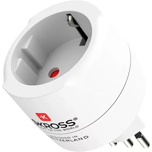 Skross 1.500272C-E utazóadapter Svájc/Olaszország/Brazilia
