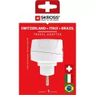 Skross 1.500272C-E utazóadapter Svájc/Olaszország/Brazilia