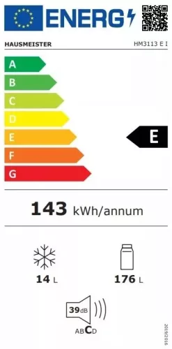 Hausmeister HM3113EI egyajtós hűtőszekrény