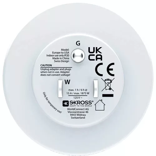 SKROSS 1.500203C-E utazóadapter Egyesült Államokba utazóknak