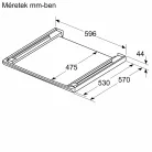 Bosch WTZ27500 összeépítő keret