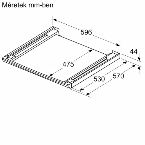 Bosch WTZ27500 összeépítő keret
