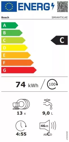 Bosch SMV4HTX14E beépíthető mosogatógép
