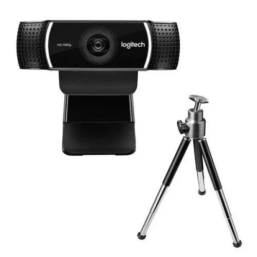 Logitech C922 960-001088 Pro Stream webkamera 1920x1080 képpont, állvány, mikrofon, Full HD, fekete