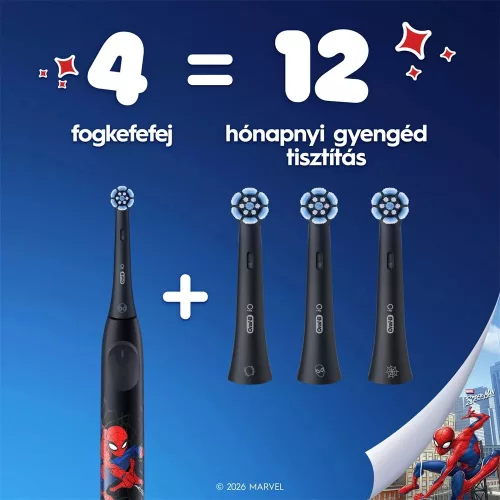 Oral-B IO SPIDERMAN 10PO010476 fogkefe pótfej, 4 db