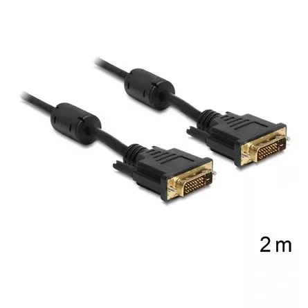 Delock 83190  DVI 24+1 kábel, apa-apa, 2m