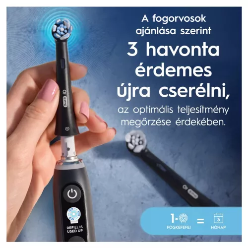Oral-B 10PO010457 Series Ultimate Clean fogkefefej, fekete 4db.